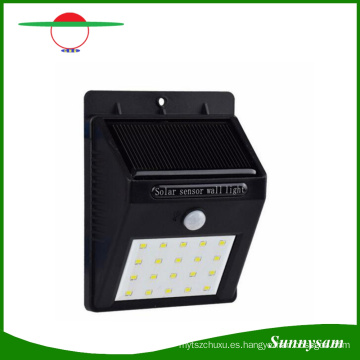 Solar Garden LED Light Lamp Outdoor 20 LED Sensor de movimiento Light Garden Path Wall Impermeable Lámpara de seguridad